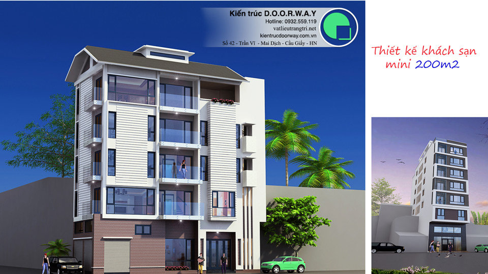 ảnh tiêu biểu - thiết kế khách sạn mini 200m2