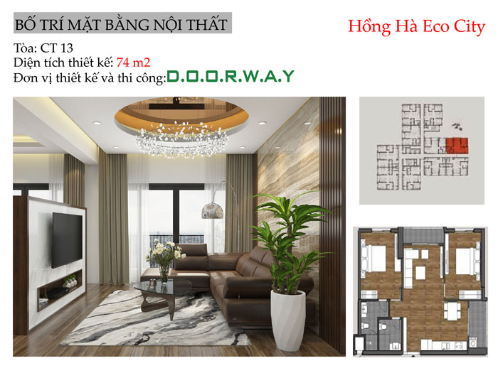 MB-74m2- Vẻ đẹp của thiết kế nội thất chung cư Sakura Hồng Hà - 2020