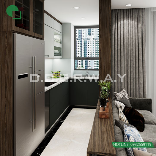 PBA2- Làm đẹp nội thất căn hộ 98m2 Hinode City với vật liệu gỗ