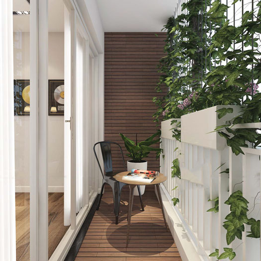 Tieu-canh(1)- Làm đẹp nội thất căn hộ 98m2 Hinode City với vật liệu gỗ