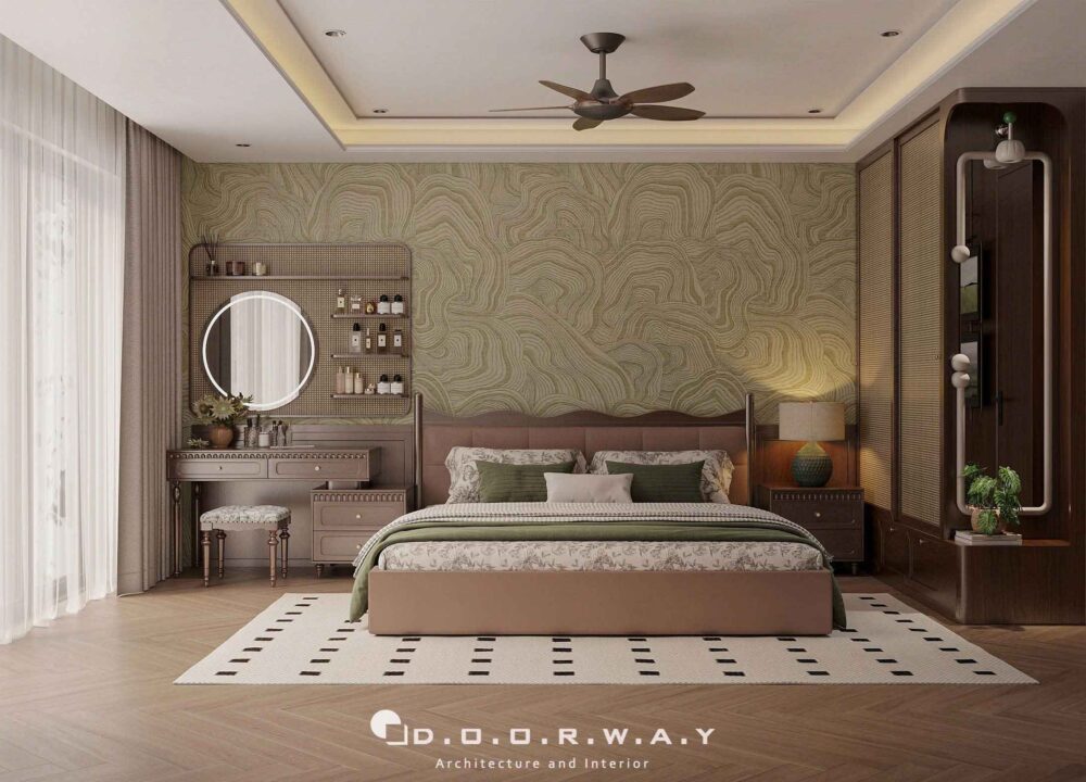 Phòng ngủ phong cách mid-century (1)