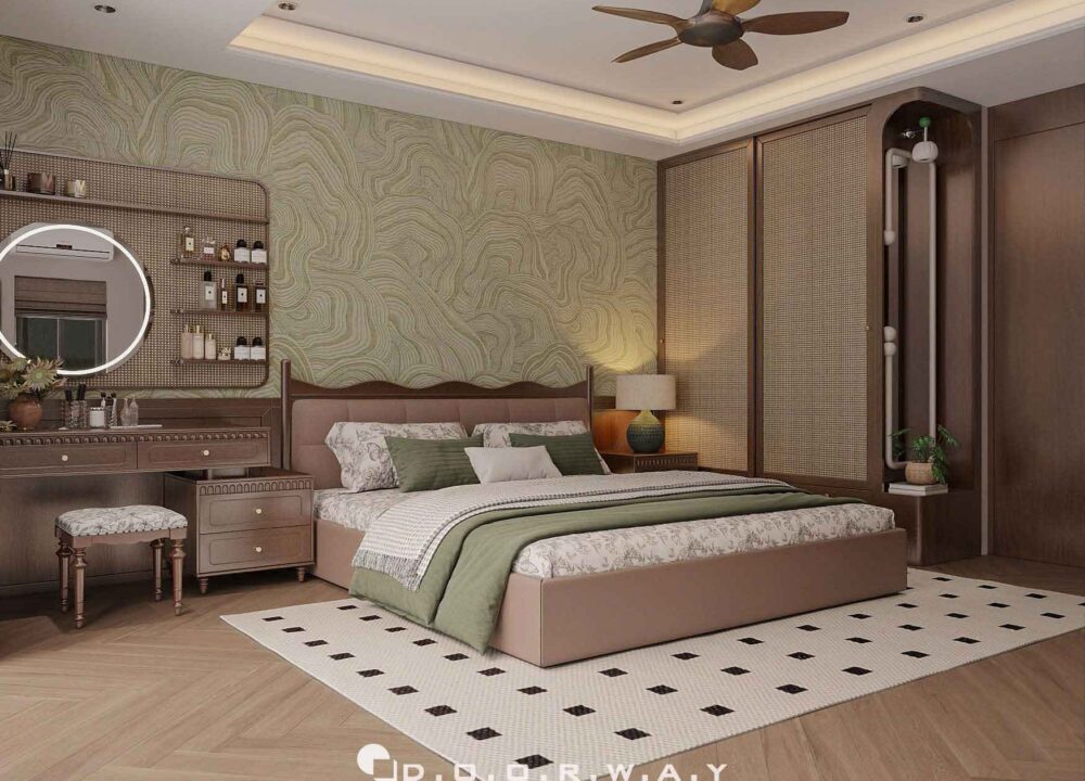 Phòng ngủ phong cách mid-century (1)